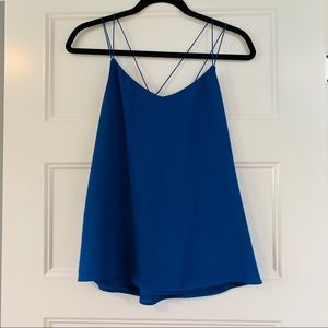 Massimo Dutti Blue Strappy Tank Top